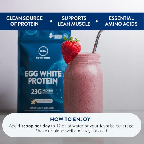 Image 4 of MRM Nutrition Egg White Protein - 23g Fat-Free Protein - 20 Servings