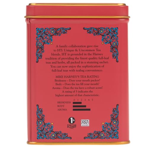 Image 4 of Harney & Sons HT Strawberry Vanilla Black Tea, 20 Sachets in Tin