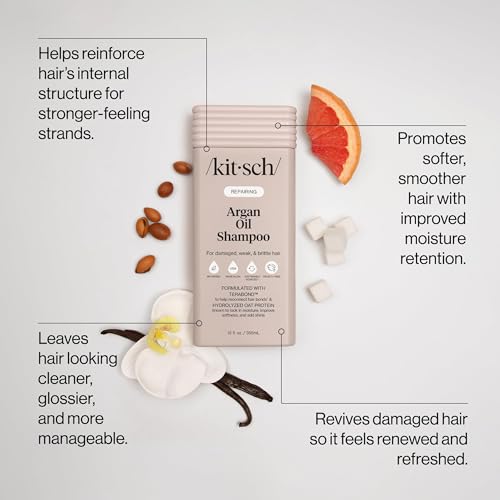 Image 2 of Kitsch Argan Oil Shampoo for Hair Growth – Hydrating Hair Care – 12.3 oz