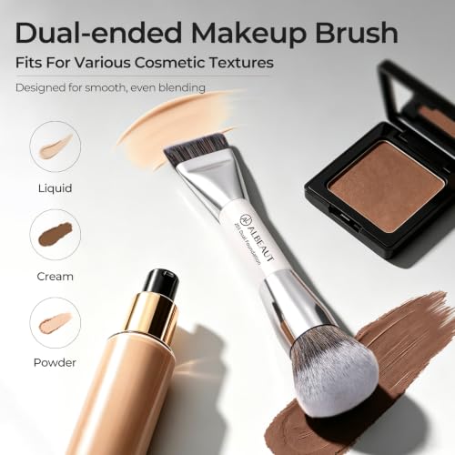 Image 5 of ALBEAUT Foundation Brush for Liquid Makeup, Flat? Dual Makeup Brush