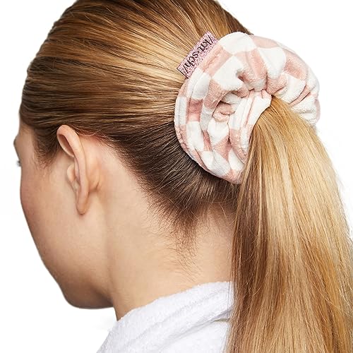 Image 3 of Kitsch Microfiber Quick-Dry Hair Towel Scrunchie - Micro Dot, 2pcs