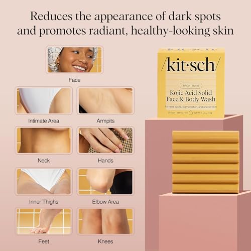 Image 3 of Kitsch Kojic Acid Soap – Turmeric Soap Bar – 4 oz