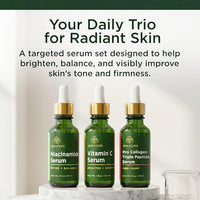 Thumbnail for Image 2 of Tree of Life Face Serum Skin Care Set, Vit C, Niacinamide & Peptides Serum