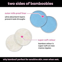 Thumbnail for Image 3 of Bamboobies Soft Reusable Overnight Nursing Pads for Breastfeeding, 4 Count