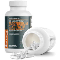 Thumbnail for Image 8 of Bronson Magnesium Glycinate 200 mg Buffered Vegetarian Capsules
