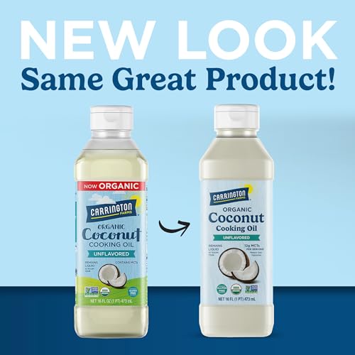 Image 3 of Carrington Farms Liquid Coconut Cooking Oil, Unflavored, 16 fl oz