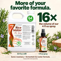 Thumbnail for Image 3 of Seven Minerals Rosemary and Rice Water Spray for Hair Growth, 64 fl oz Refill