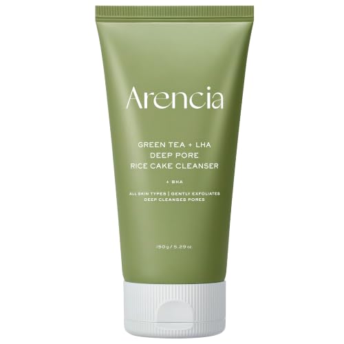 Image 1 of Default Title for the product ARENCIA Salicylic Acid Green Tea LHA Deep Pore Rice Cake Cleanser 150ml
