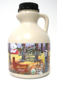Thumbnail for Image 1 of Default Title for the product Coombs Family Farms Organic Grade B Syrup, 16-Ounce Bear Jugs (Pack of 2)