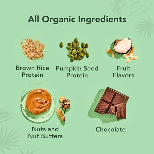 Image 4 of ALOHA Organic Plant Based Protein Bars - 6 Flavor Variety Pack - 12 Count, 1.9oz Bars