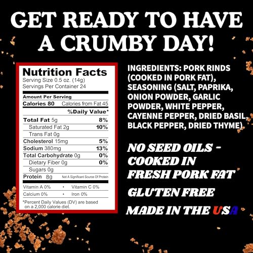 Image 2 of Pork King Good Pork Rind Breadcrumbs, Spicy Cajun, 2 Pack