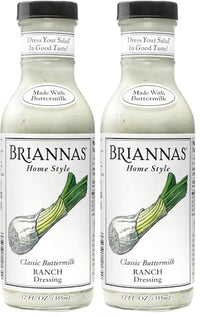 Thumbnail for Image 1 of Default Title for the product BRIANNAS Home Style Classic Buttermilk Ranch Dressing 12 oz. Bottle Pack of 2