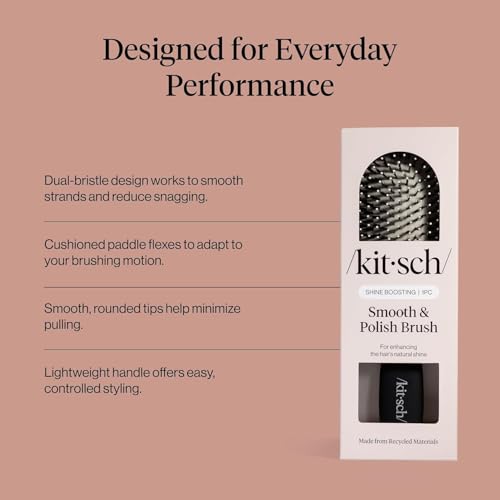 Image 7 of Kitsch Smooth & Polish Hair Brushes For Women and Men
