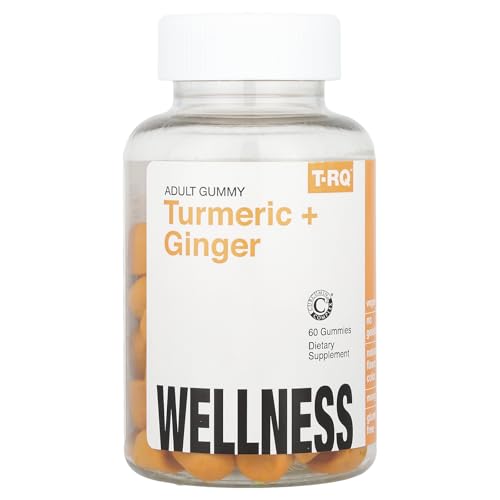 Image 1 of Default Title for the product T.RQ Turmeric + Ginger Gummy (Dietary Supplement), Natural Mango, 60 Count