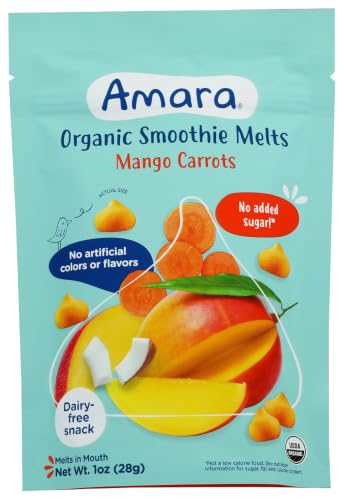 Image 1 of Default Title for the product Amara Mango Carrots Organic Smoothie Melts 1 Oz