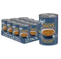 Thumbnail for Image 1 of Default Title for the product Amy's Soup Organic Kale Quinoa and Red Lentil (12 Pack) 14.4 Ounce