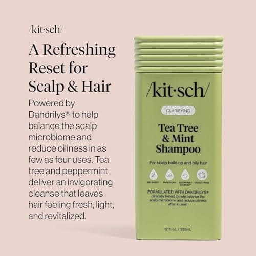 Image 6 of Kitsch Tea Tree & Mint Shampoo for Women & Men – 12.3 oz