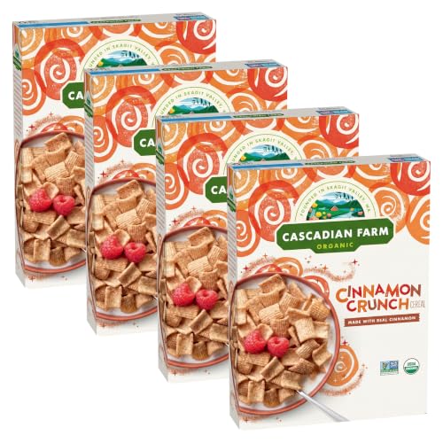 Image 3 of 9.2 Ounce (Pack of 4) for the product Cascadian Farm Organic Cinnamon Crunch Cereal
