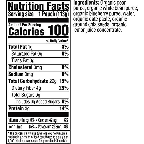 Image 2 of Plum Organics Mighty Builder Organic Toddler Food, 4 oz Pouch, 24 Pack