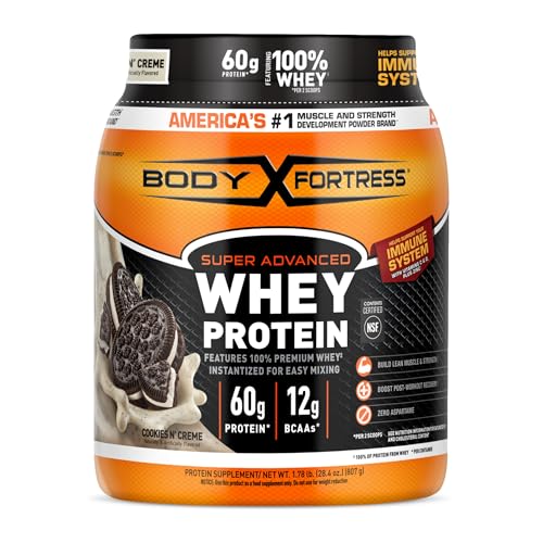 Image 1 of Default Title for the product Body Fortress Super Advanced Whey Protein Powder, Cookies N Crème, 1.78 lbs