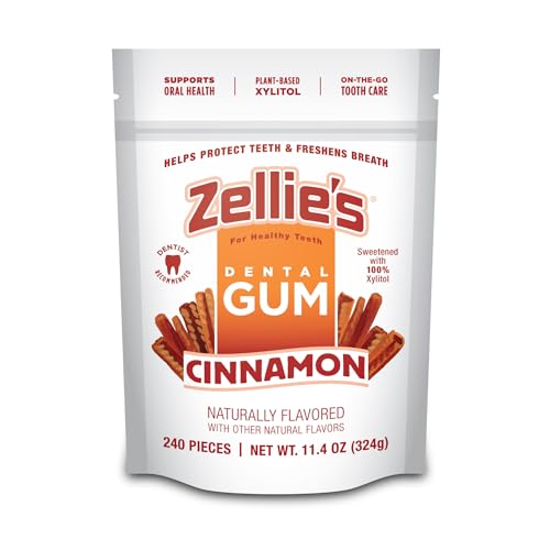 Image 9 of Cinnamon / 240 Count (Pack of 1) for the product Zellie's 100% Xylitol Chewing Gum