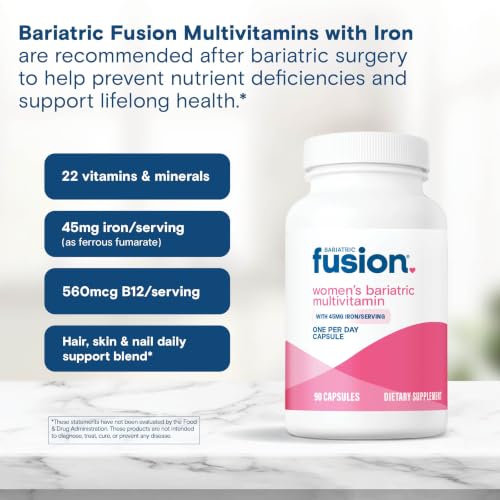 Image 7 of Bariatric Fusion Bariatric Multivitamin with Iron for Women, 90 Count