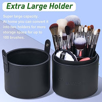 Thumbnail for Image 3 of Bueart Design 34Pcs PRO Makeup Brushes Set Real Goat Hair Horse (Black)