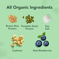 Thumbnail for Image 4 of ALOHA Organic Plant Based Protein Bars - Blueberry Bars, Vegan, Low Sugar, Gluten-Free, Low Carb, Non-GMO, No Stevia, No Erythritol - 12 Count (Pack of 3)