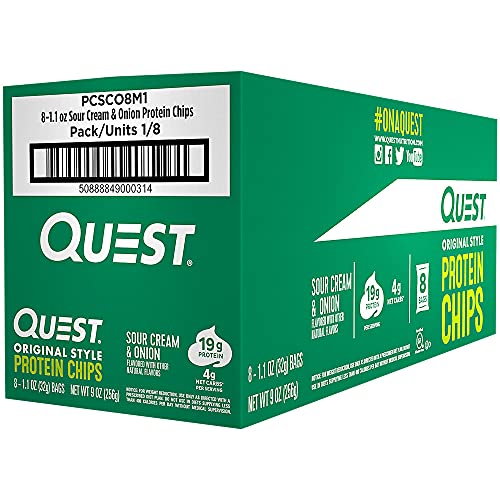 Image 6 of Quest Protein Chips - Sour Cream & Onion (8 Bags)