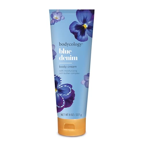 Image 1 of Default Title for the product Bodycology Shea Butter Body Cream, Blue Denim, 8 Ounce (Pack of 12)