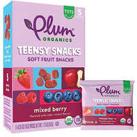 Thumbnail for Image 7 of Plum Organics Teensy Snacks Organic Toddler Fruit Snacks