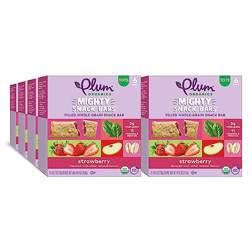 Image 1 of Default Title for the product Plum Organics Mighty Snack Bars - Strawberry - 0.67 oz Bars (Pack of 48)