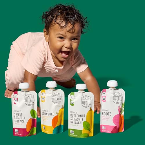 Image 5 of Serenity Kids Organic Baby Food Pouches, No Added Sugar, 3.5 Oz, 18 Pack