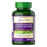 Thumbnail for Puritan's Pride Concentrated Ultra Lecithin 1200 mg 100 Rapid Release Softgels