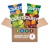 Thumbnail for Image 6 of Dill Pickle, BBQ, Cheddar Sour Cream, Sour Cream & Onion / 8.8 Ounce (Pack of 1) for the product Quest Nutrition Protein Chips Variety Pack