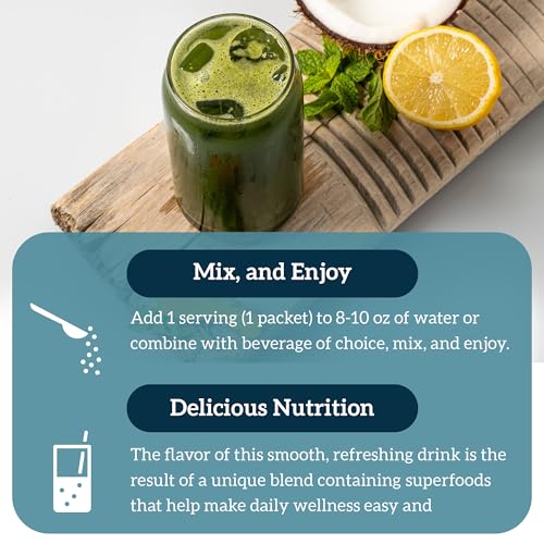 Image 6 of Organifi GO Packs - Green Juice - Organic Superfood Supplement Powder - 15 Travel Packs