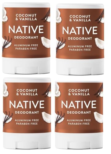 Image 5 of Native Deodorant Aluminum Free Coconut & Vanilla Travel Size 0.5oz Pack of 4
