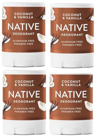 Thumbnail for Image 5 of Native Deodorant Aluminum Free Coconut & Vanilla Travel Size 0.5oz Pack of 4