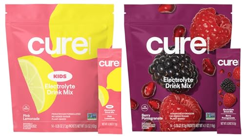 Image 1 of Default Title for the product Cure Hydration Family Bundle | Plant-Based Electrolyte Drink Mix | 14-Pack