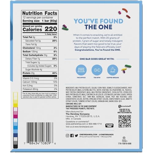 Image 3 of ONE Birthday Cake Protein Bars, 20g Protein, Gluten Free Snacks, 12 Count (2.12 oz) (Pack of 6)
