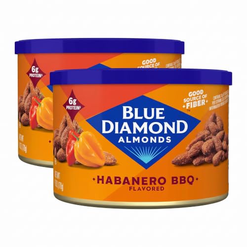 Image 1 of Default Title for the product Blue Diamond Almonds Habanero BBQ Flavored Snack Nut 6 oz. Pack of 2