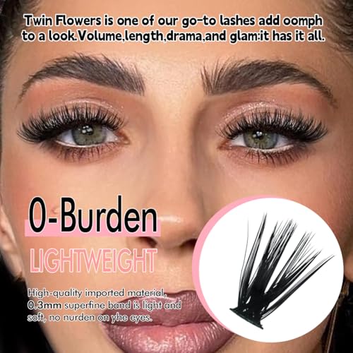 Image 6 of Azenlo Natural Lash Clusters Kit Wispy Eyelash Clusters 120 pcs Cluster Eyelash Extensions C Curl Individual Lashes 10-16 mm Mix Length Natural Look (Left&Right 80D KIT 120Pcs)