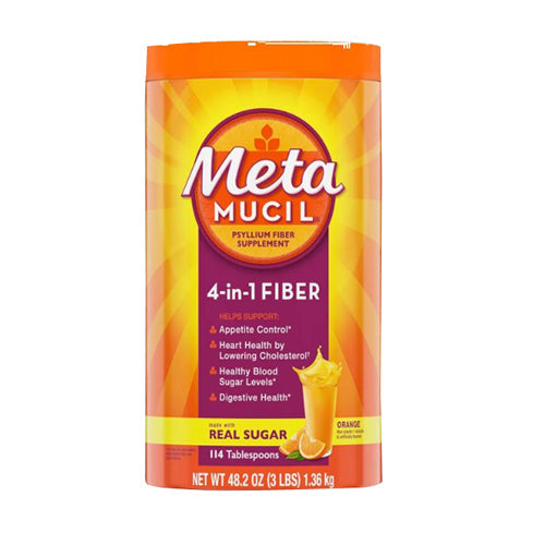 Metamucil Smooth 4-In-1 Fiber Texture Orange 72 each - Real Sugar