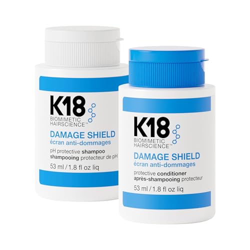 Image 1 of Default Title for the product K18 Damage Shield Shampoo & Conditioner, 1.8 Fl Oz x2