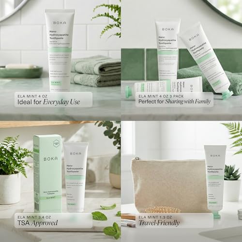 Image 5 of Boka Toothpaste - Nano Hydroxyapatite Toothpaste, Fluoride Free Toothpaste