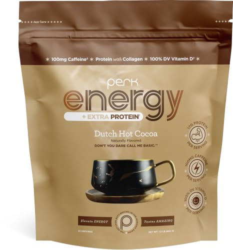 Image 1 of Default Title for the product Perk Energy + Extra Protein Dutch Hot Cocoa 1.5 LB