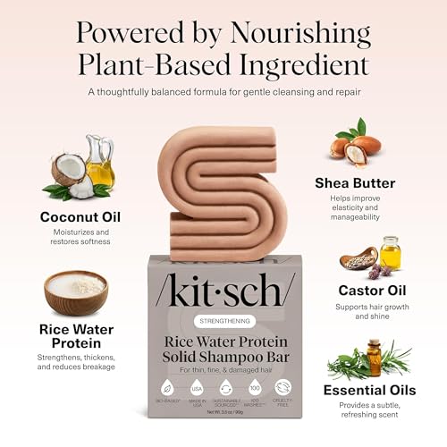 Image 5 of Kitsch Rice Water Shampoo Bar Soap for Hair Growth – 3.5 oz