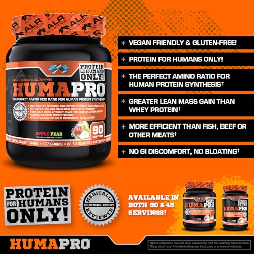 Image 4 of ALR Industries Humapro Vegan EAA Formula Apple Pear 90 Servings