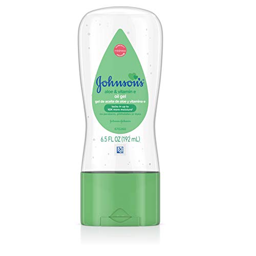 Image 1 of Default Title for the product Johnson's Baby Oil Gel With Aloe Vera & Vitamin E, Hypoallergenic and Dermatologist Tested Baby Skin Care, 6.5 fl. oz (Pack of 2)