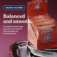 Thumbnail for Image 3 of Chamberlain Coffee Medium Roast Instant Cold Brew Singles - 10 Packets